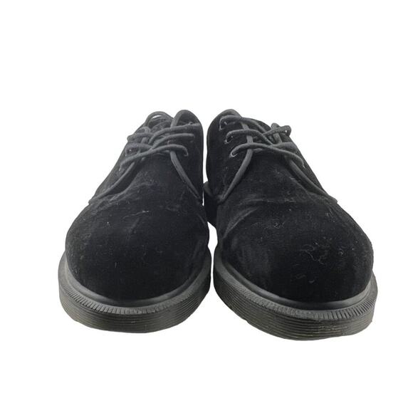 Dr Marten Hugh Black Velvet Lace Up Oxford Mens Size 6 EU 38 - Picture 2 of 8